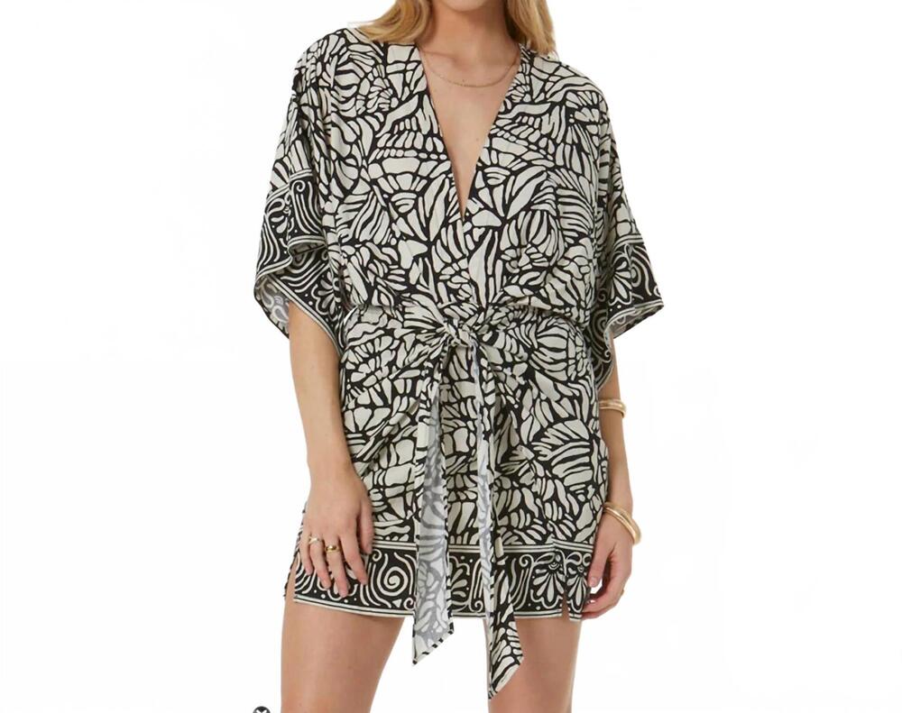 NEW YOUNG FABULOUS & BROKE willa wrap dress in black